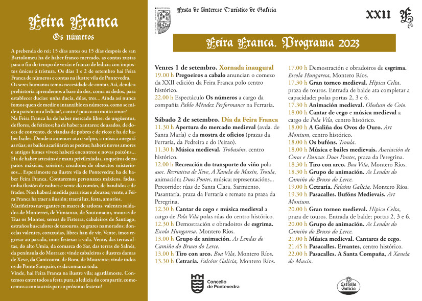 Programa Feira Franca 2023, páxina 1